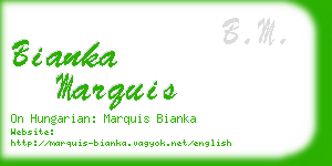 bianka marquis business card